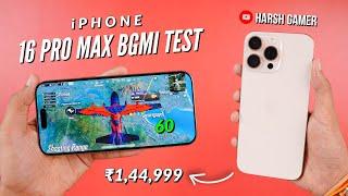 iPhone 16 Pro Max Bgmi Test, Heating & Battery Test | Gaming Beast 