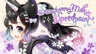 SAI Speedpaint - StrawberryMilku 【Hazelnutchan】