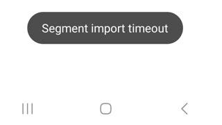 Segment import timeout while uploading youtube video shorts