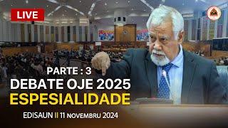 PM Xanana  partisipa diskusaun no votasaun ba Proposta Lei (OJE), tinan 2025, iha PN II 11-11-2024