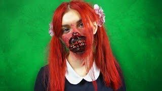 DIY МАКИЯЖ ЗОМБИ НА ХЭЛЛОУИН  HALLOWEEN MAKEUP