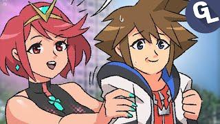 Sora meets Pyra and Mythra