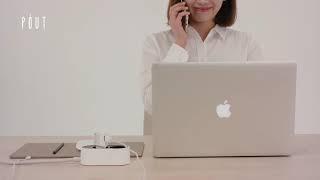 POUT HANDS 3 PRO COMBO Fast Wireless Charging Mouse Pad + Wireless Charging