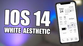 iOS 14 Home Screen Setup White Aesthetic TUTORIAL iOS 14 Aesthetic