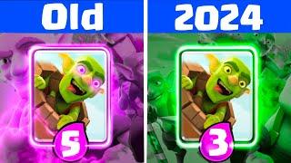 Old VS 2024 Clash Royale Spells