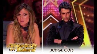 Lioz Shem Tov: Expert MENTALIST Tries To Break a SMILE Out Of Heidi Klum | America's Got Talent 2018