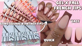 HOW TO APPLY BTARTBOX X COAT TIPS LIKE A PRO!  PERFECT PRE DESIGNED GELX NAILS | FALL NAILS