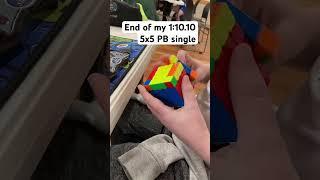 End of my 1:10.10 5x5 single #speedcubenz cubing