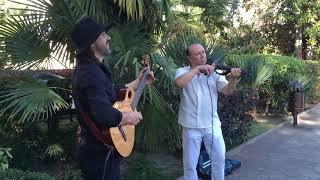 Andrey Garin & Sergey Ognevoi street performance. Sochi, 2018.