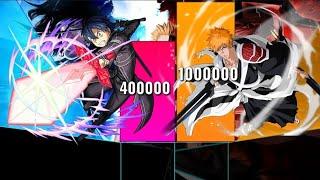 Kirito Vs Ichigo Power Levels-Sword Art Online Vs Bleach