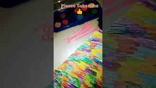 Magical painting using oilpostels colour #youtubepartner# #youtubeshorts #viral #@Crafter anjali