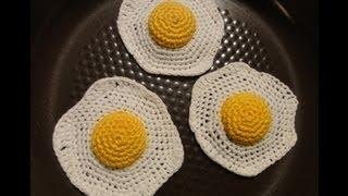 Вязаная Яичница крючком Crochet scrambled eggs