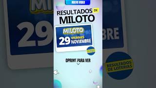 Resultado MiLoto del 29 de Noviembre 2024 #shorts #resultado #miloto  #baloto