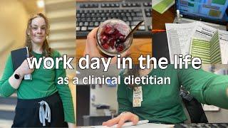 Day in the Life of a Clinical Dietitian *HOSPITAL EDITION* ‍️