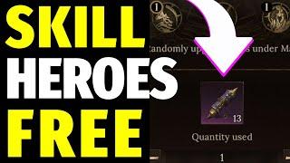 Best FREE scrolls to skill heroes | Grumag, Zmaragdis & Sivesta level 240 | Dragonheir: Silent God