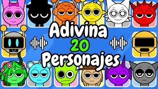 Adivina 20 Personajes De INCREDIBOX SPRUNKIBlackWendaOrenFun BotGarnoldPinkiAdivina La Voz