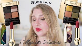 GUERLAIN Majestic Feathers Collection: Birdy Beige, Emerald Feather, Le Rose Rouge, Le Prune Magenta