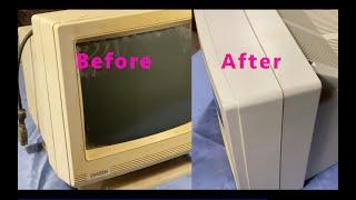 Cleaning & restoration of a very dirty and abandoned vintage Samtron VGA Color Display.