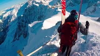 Chamonix offpiste skiing, January 2018