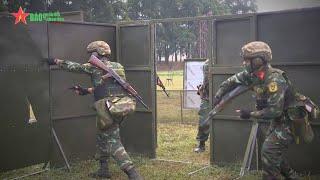 Vietnamese army shooting skills training