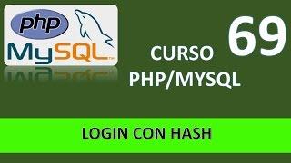 Curso PHP MySql. Login con hash. Vídeo 69