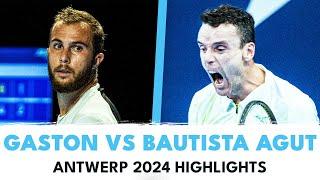 Hugo Gaston vs Roberto Bautista Agut Highlights | Antwerp 2024