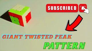 Making Giant Twisted Peak Pattern On Rubik Cube Without Algorithm #viral #AdyanArfat