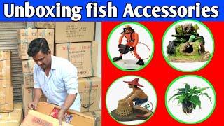 UNBOXING AQUARIUM DECORATION ACCESSORIES