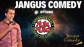 Jordan Angus performs at Yuk Yuks