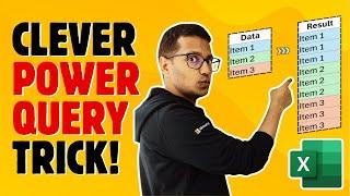 Clever Power Query Trick to Repeat Each Row N Times (or any given number of times)