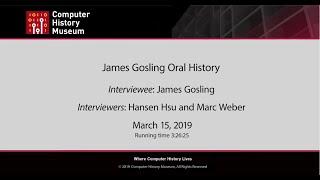 Oral History of James Gosling, part 1 of 2