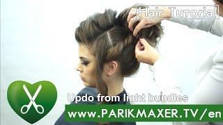 Updo from light bundles. parikmaxer tv USA