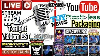 LiveStream #2 discussing Plasticless Packaging w/ ZacJacDan Sentri Jersey Geek JB's Trunk Sintastic