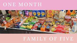 One month Shop for our Aussie Family of 5 - Eat @ Home Challenge - $281.53 - Shopping Shortages