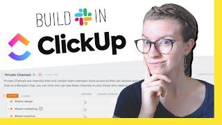 How to replace Slack with ClickUp ( Template Tour )