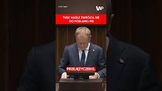 Wystąpienie Donalda Tuska w Sejmie. Nagle zwrócił się do posłanki PiS