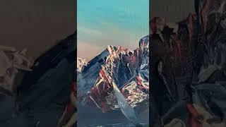 Acrylic painting mt amadablam || Van Gogh art studio #shorts #art