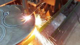Газокислородная резка металла ЧПУ. Сталь 40мм.