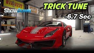 CSR2 488 Pista Spider Trick Tune for Showdown | Beats dyno my -6.7 Seconds