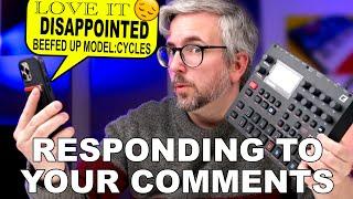 Responding to your SYNTAKT comments! 