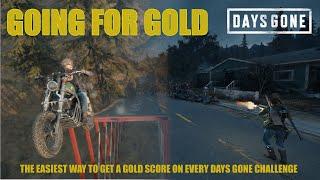 Days Gone - Getting A Gold Score On Every CHALLENGE MODE Challenge, In The EASIEST WAY POSSIBLE.