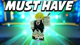 New MELIO Unit Is Insanely OVERPOWER!?! In Anime Adventures! *UPDATE 11* Roblox