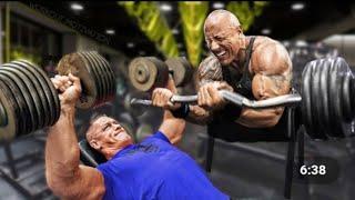 Dwayne The Rock Johnson vs John Cena - Workout Motivation