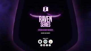 Full Twitch Stream Design Pack - Animated "Raven Series" Stream Overlay Package