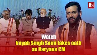 Nayab Singh Saini takes oath as Haryana CM | NDA leaders attend the ceremony | PM Modi