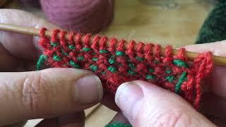 Stranded colorwork without floats in 3 minutes - THE KNITTING MAN'S TINY SHORTS - Look mum NO FLOATS