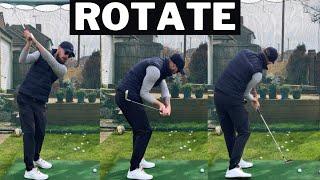 DO THIS Method To Rotate Effortlessly In The Downswing Without Even Trying To Rotate