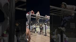 Muscle up battle ,we went crazy #fitness #calisthenis  #gym