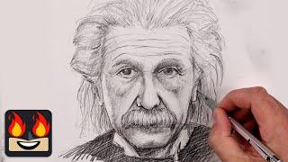 How To Draw Albert Einstein | Sketch Tutorial