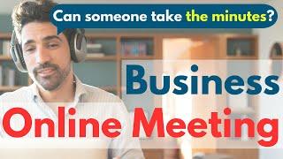 Business English Phrases & Conversations for Smooth ONLINE MEETING